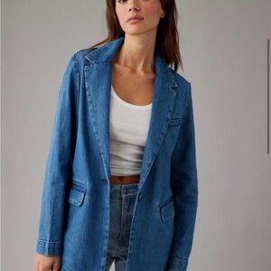American Eagle Outfitters Denim Blazer Jacket NWT